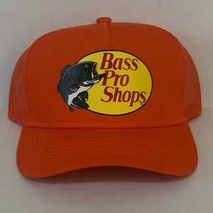 Orange bass pro adjustable hat